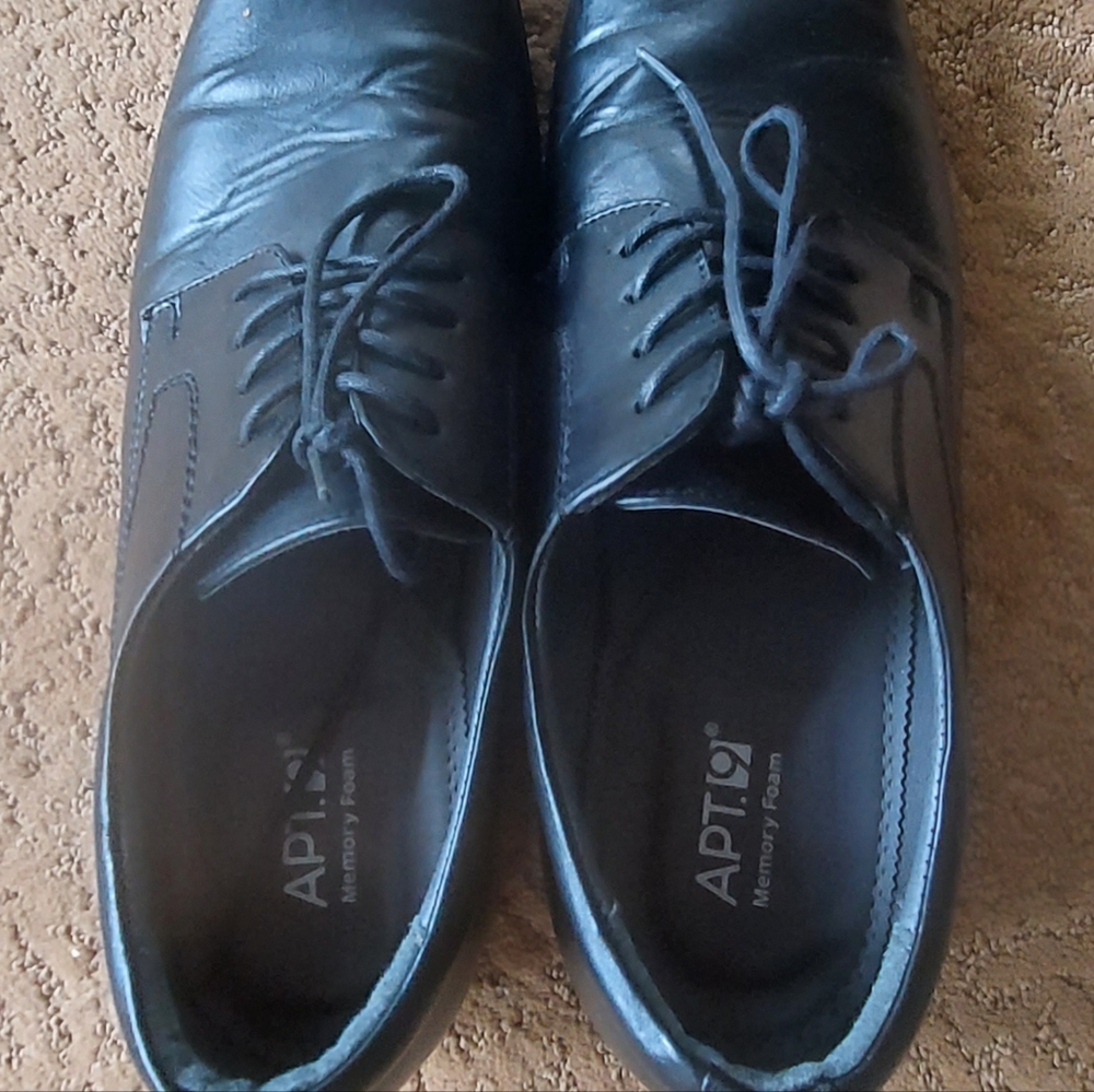 Men's Apt 9 Memory Foam 10.5 Black Dress Shoe